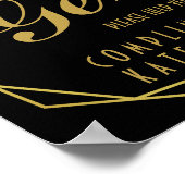 Elégant art déco Signe de toilettes Gents (Coin)