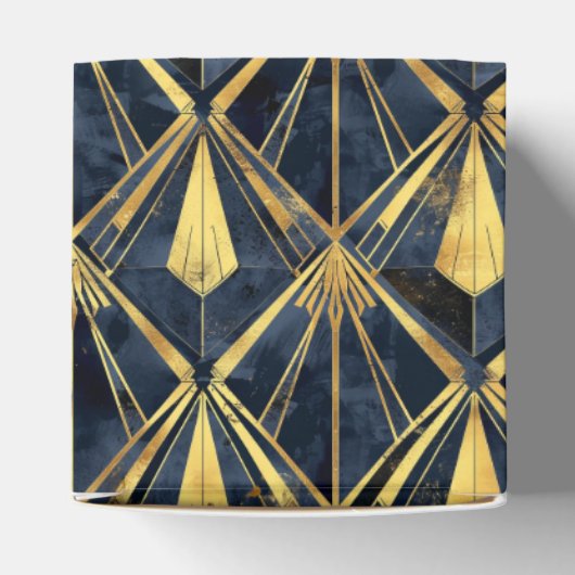 Elegant art deco tegelpatroon bedankdoosjes (Bovenkant)