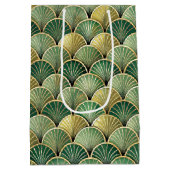 Elegant Art Deco-tegelpatroon Medium Cadeauzakje (Achterkant)