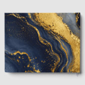 Élégant Art Fluid Marble Or et Nuit (Verso)