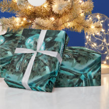 Elegant Art Glass Blue Green Jewel Aqua Kerstmis