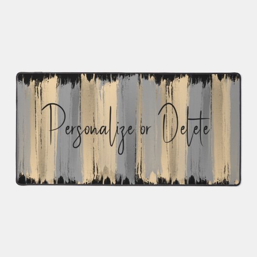 Elégant Art Moderne Taupe Silver Grey Luxe Classy (Recto)