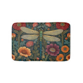 Elegant art nouveau Autumn floral Dragonfly Badmat (Voorkant)