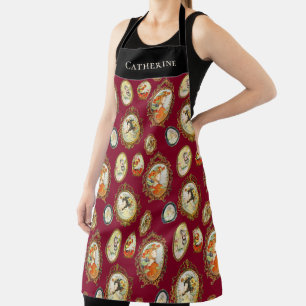 Elegant  Art Nouveau Girls in  Lijsten Schort