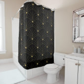 Elegant art nouveau seamless pattern. Abstract min Douchegordijn (In situ)