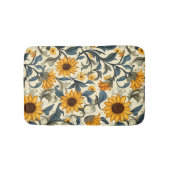 Elegant Art Nouveau Sunflower Pattern Badmat (Voorkant)