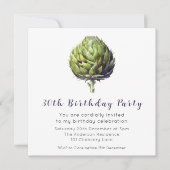 Elégant Artichoke vert Invitation d'aujourd'hui (Devant)