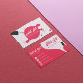 Élégant artiste moderne ongle Carte de visite