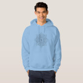 Elegant Artistic Pattern Hoodie – Minimal Design  (Voorkant volledig)
