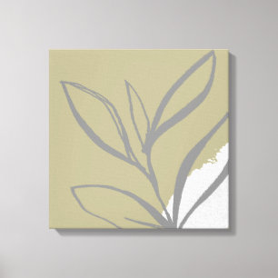 Elegant Artistic Sage Waterverf Canvas Afdruk