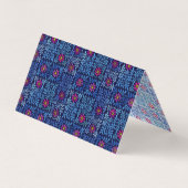 Elegant Arts and Crafts Floral Pattern Business Ca Visitekaartjes (Achterkant)