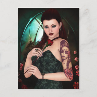 Elegant as a Rose Postcard Briefkaart