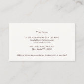 Elegant Attorney Plaque Style Light Blue Visitekaartje (Achterkant)