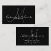 Elegant Attorney Visitekaartjes met monogram (Voorkant / Achterkant)