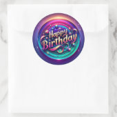 Élégant autocollant d'anniversaire (Sac)