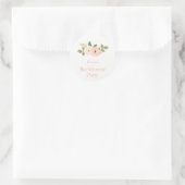 Élégant Autocollant floral à base d'aquarelle (Sac)