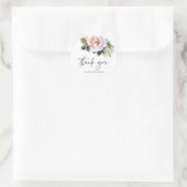 Élégant Autocollant Mariage Rose d'aquarelle Dusty (Sac)