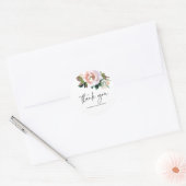 Élégant Autocollant Mariage Rose d'aquarelle Dusty (Enveloppe)