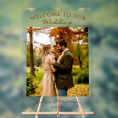 Elégant automne aquarelle photo Bienvenue (Neutre)