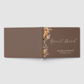 Élégant automne automne Fleur Mariage livre d'hôte (Complet)