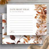 Elégant automne Feuilles Date Night Ideas Carte