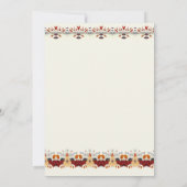 Élégant Automne Floral Line Enregistrer La Carte D (Dos)