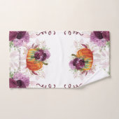 Elégant Autumn Burgundy Nom de famille (Serviette à main)