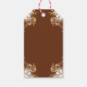 Elegant Autumn Floral Pumpkin Dank u Labels geven Cadeaulabel (Achterkant)