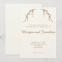 Elegant Autumn Floral Wedding Collectie