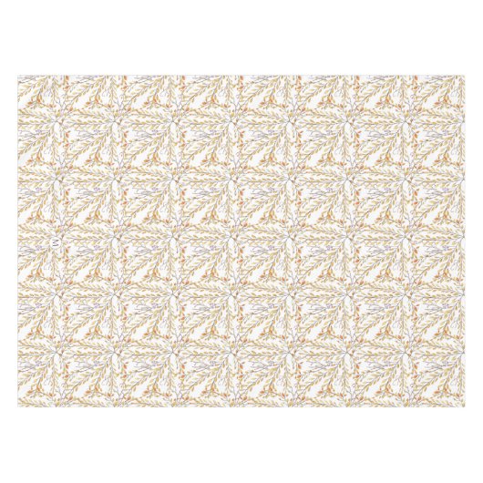 Elegant Autumn Foliage Pattern Personalized Tafelkleed (Voorkant (Horizontaal))