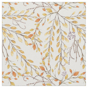 Elegant Autumn Foliage Pattern Stof