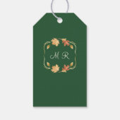Elegant Autumn Leaves Cadeaulabel (Achterkant)
