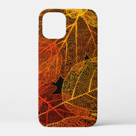 Elegant Autumn Leaves iPhone 12 Mini Hoesje