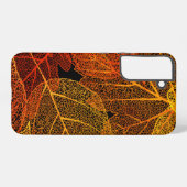 Elegant Autumn Leaves Samsung Galaxy Hoesje (Achterkant horizontaal)
