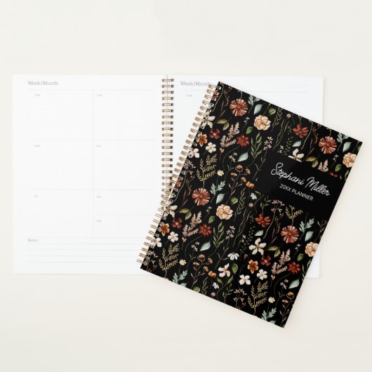 Elegant Autumn Wildflower Meadow Floral Pattern (Devant avec enveloppe)