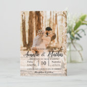 Élégant avec photo Mariage Invitations (Debout devant)