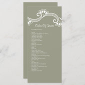 Elegant Aziatische Orde van Service Programma (Voorkant / Achterkant)