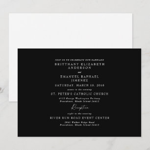 Elegant B/W Geen ouders die op de lijst staan van  Kaart