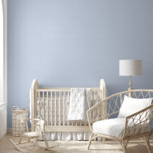 Elegant Baby Blauw Herringbone / Chevron Patroon Behang