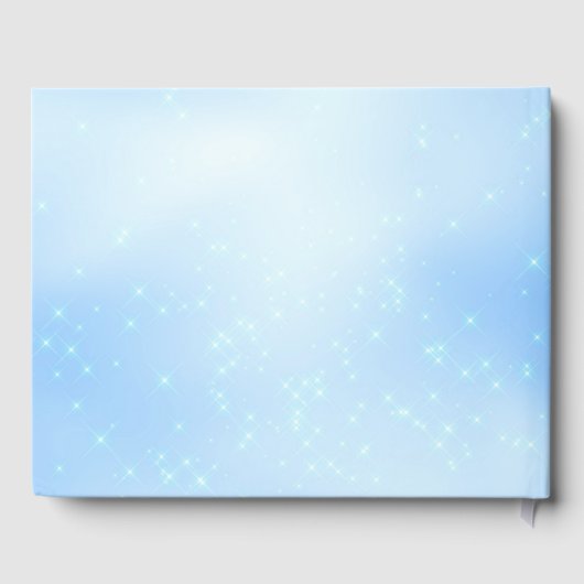 Elegant Baby Blue Quinceanera Gastenboek (Achterkant)