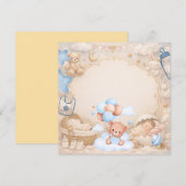 Elegant Baby Celebration Invitation Template (Devant / Derrière)