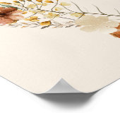 Élégant Baby Christening Welcome Poster (Coin)