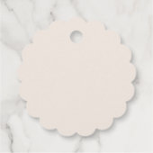 Élégant Baby shower Bow Favoriser les étiquettes (Dos)