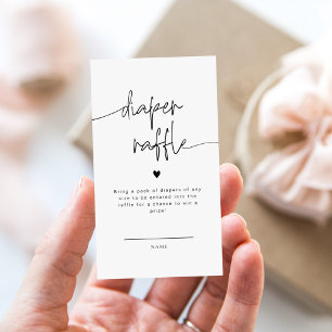 Élégant Baby shower de carte à raffe de couche de