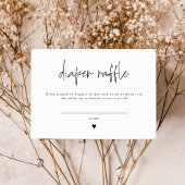 Élégant Baby shower de carte à raffe de couche de 