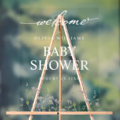 Élégant Baby shower Fleur sauvage botanique (Neutre)