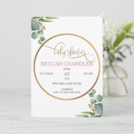 Elegant Baby shower Invitation Kaart