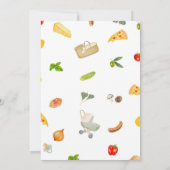 Elégant Baby shower italien Invitation (Dos)