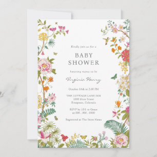 Elegant  Baby shower Kaart