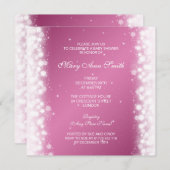 Elegant Baby shower Magic Sparkle Roze Kaart (Voorkant / Achterkant)